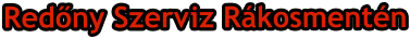 Redőny Szerviz Rákosmentén